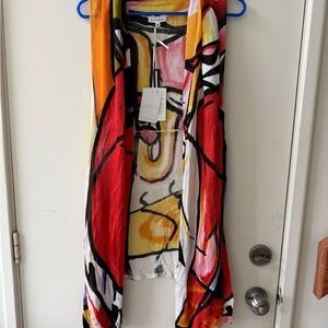 Adore women’s hand painted 3 way viscose vest nwt never worn m medium